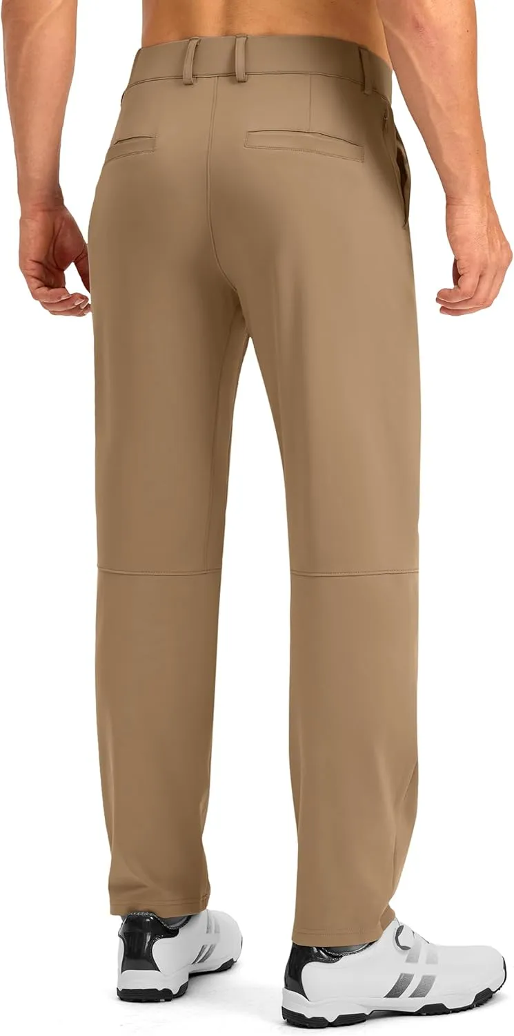 Soothfeel Men's Golf Pants with 5 Pockets Slim Fit Stretch Sweatpants Casual Travel Dress Work Pants for Men