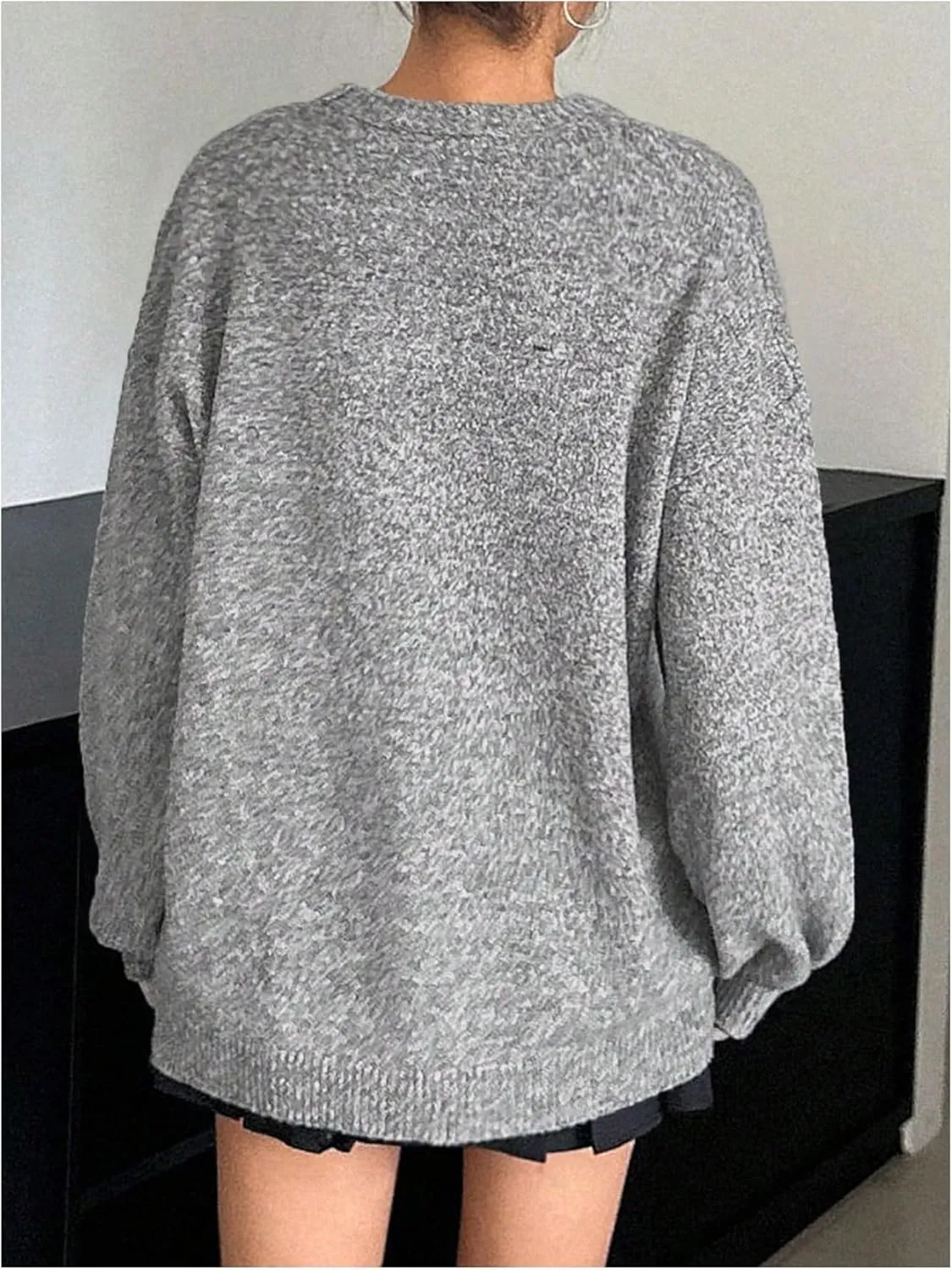 Stylish Bow-Knot Oversized Knitted Sweater