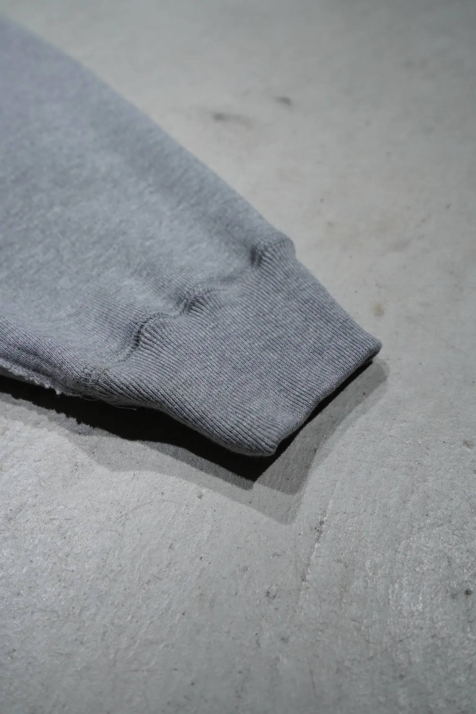 SUGARHILL ZIP-UP RAW EDGE HOODIE(GRAY)