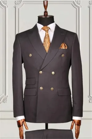 Suzhoufashion Gorgeous Gray Three Pieces Best Fitted Formal Suits