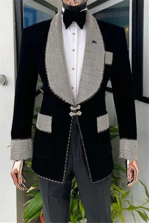 Suzhoufashion Niguel Navy Blue Three Pieces Notched Lapel Formal Business Suits