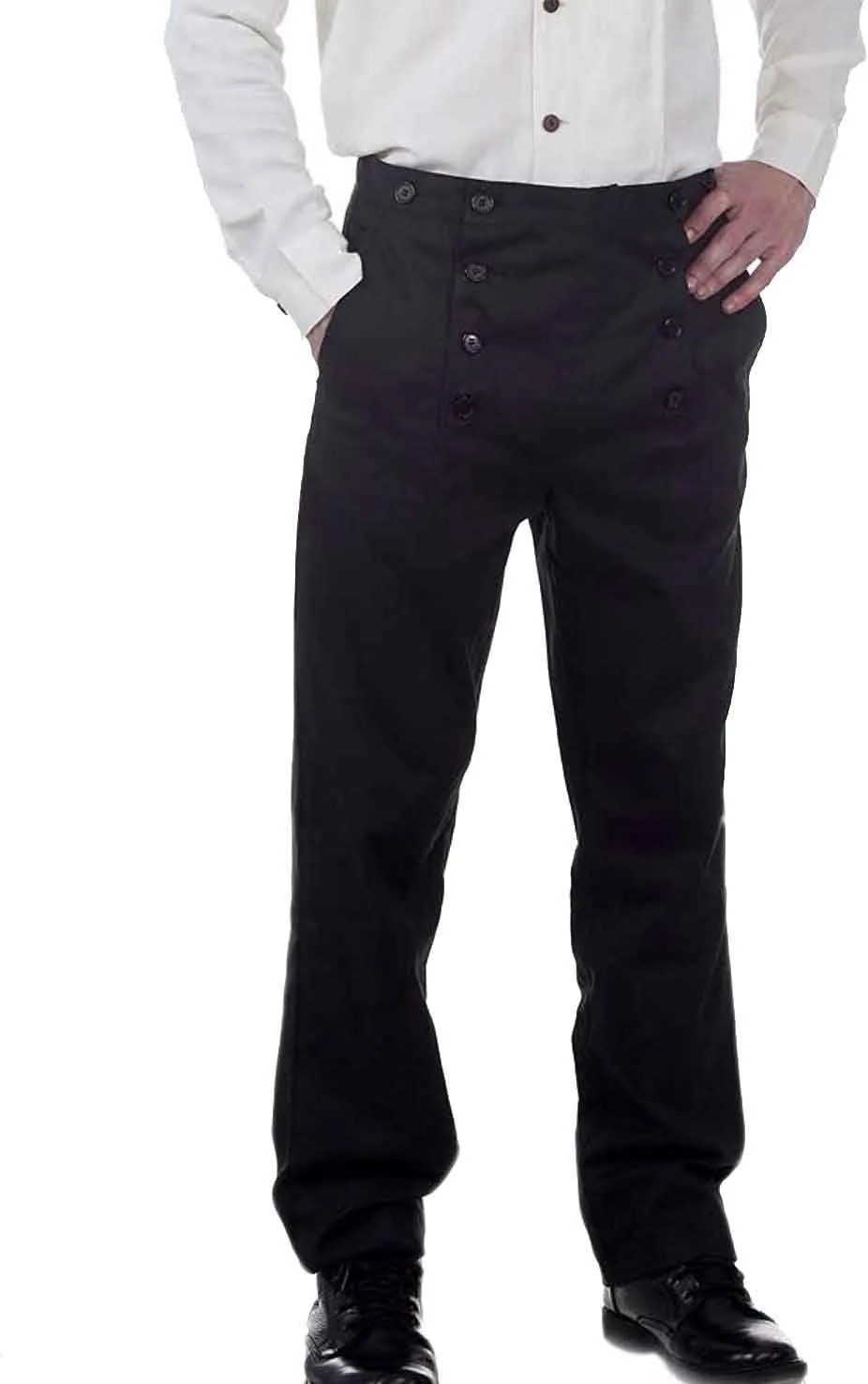 ThePirateDressing Steampunk Victorian Cosplay Costume Architect Men's Pants Trousers