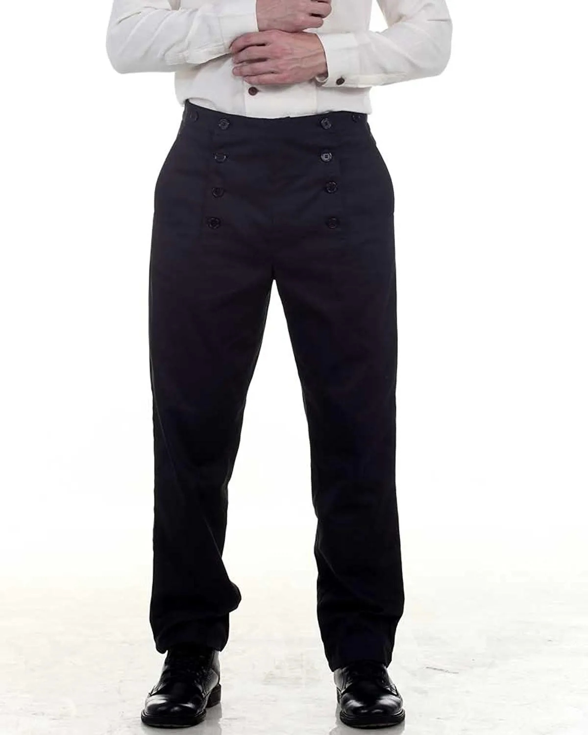 ThePirateDressing Steampunk Victorian Cosplay Costume Architect Men's Pants Trousers