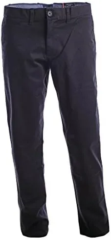 Tommy Hilfiger Men's Chino Pants Slim Fit (Black, 36x32)