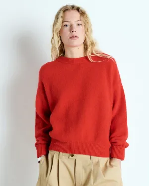 Vito Crewneck Sweater in Fraise