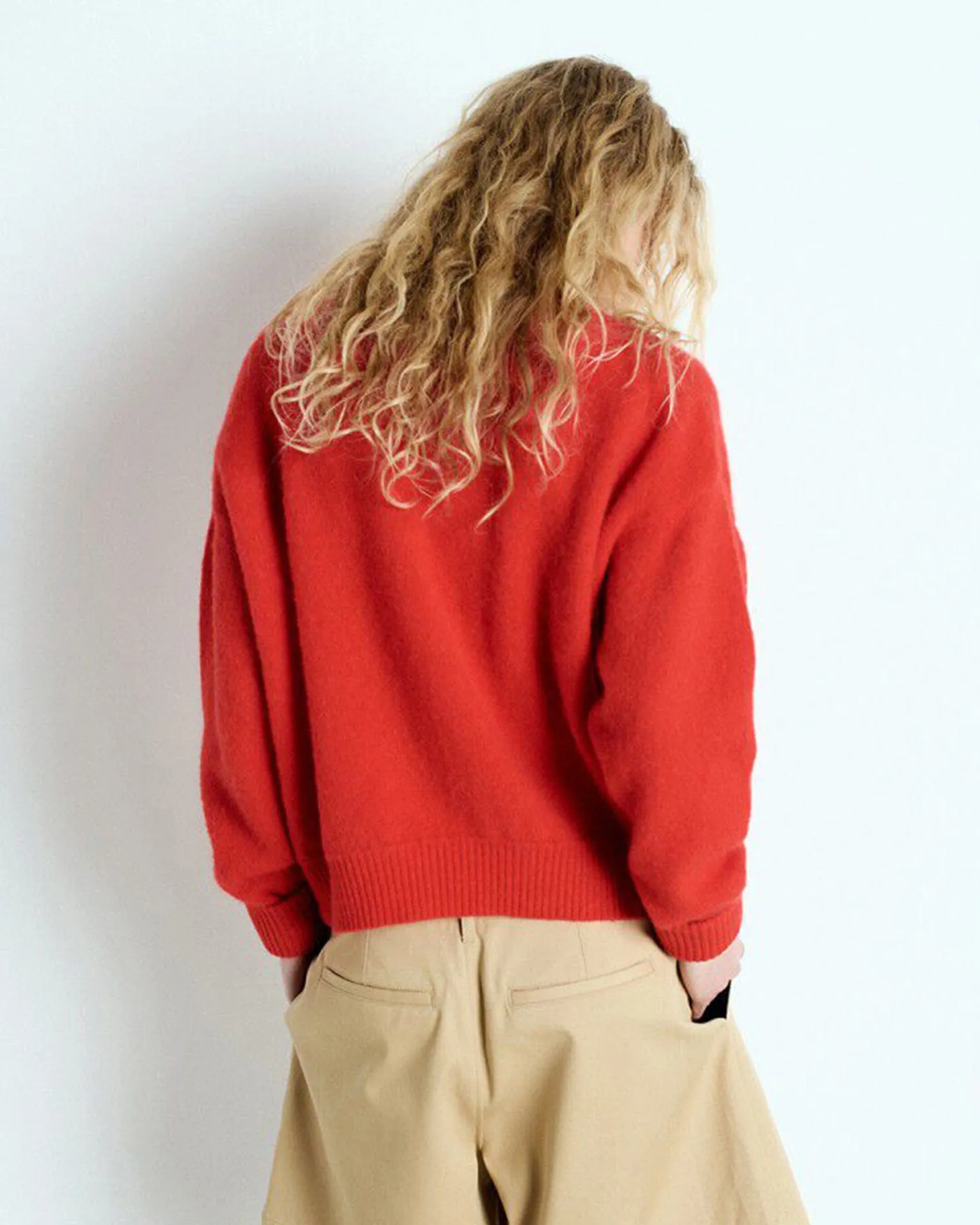 Vito Crewneck Sweater in Fraise