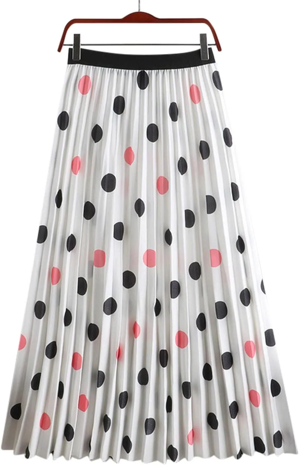 Women 2023 Spring Summer Floral Long Skirts A Line Skirts Floral Pleated Swing Print Midi A High Waist Womens