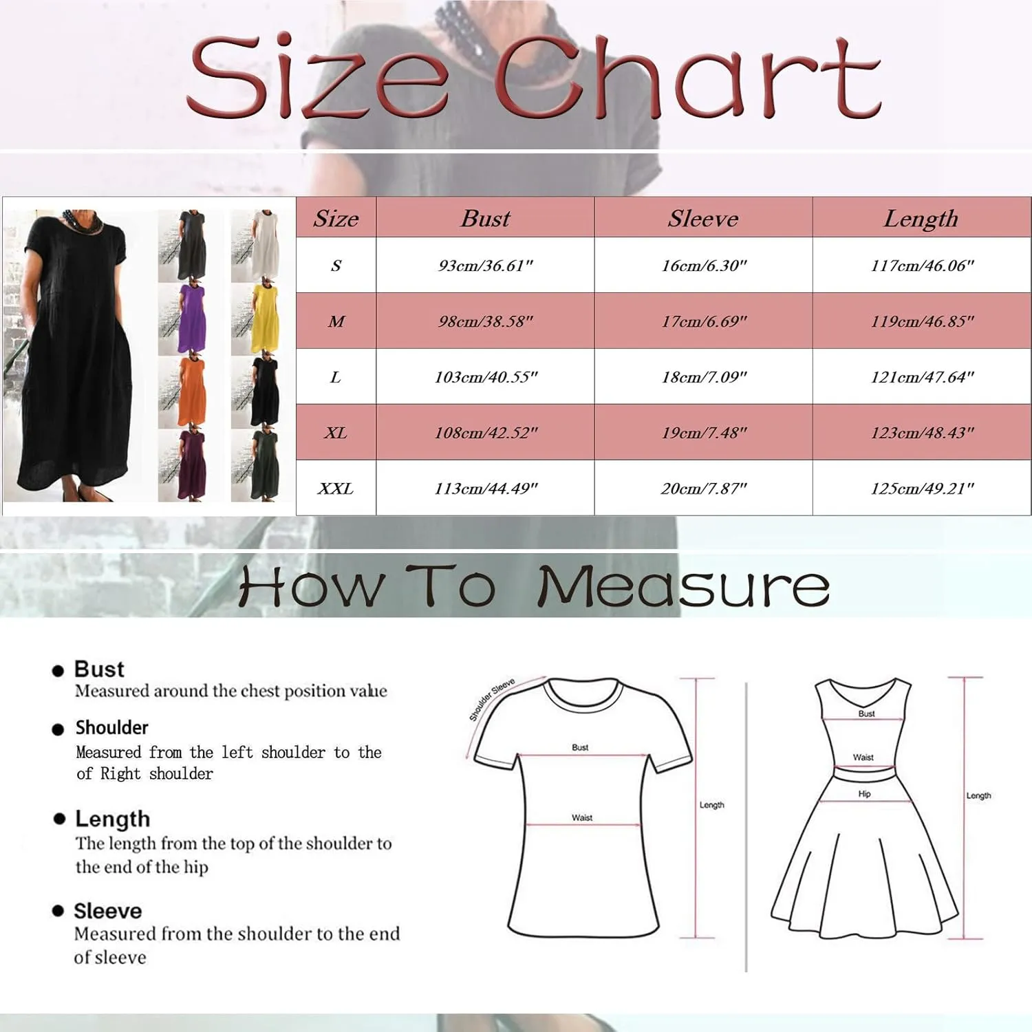 Womens Summer Midi Dresses Casual Short Sleeve A-Line Cotton Linen Dress Flowly Beach Tunic Sundresses with Pockets