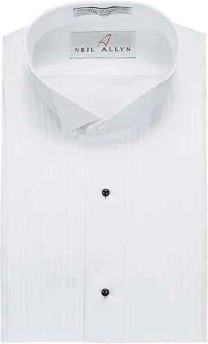 Women's Tuxedo Shirt - 1/4" Pleat, Wing Collar, Many Sizes