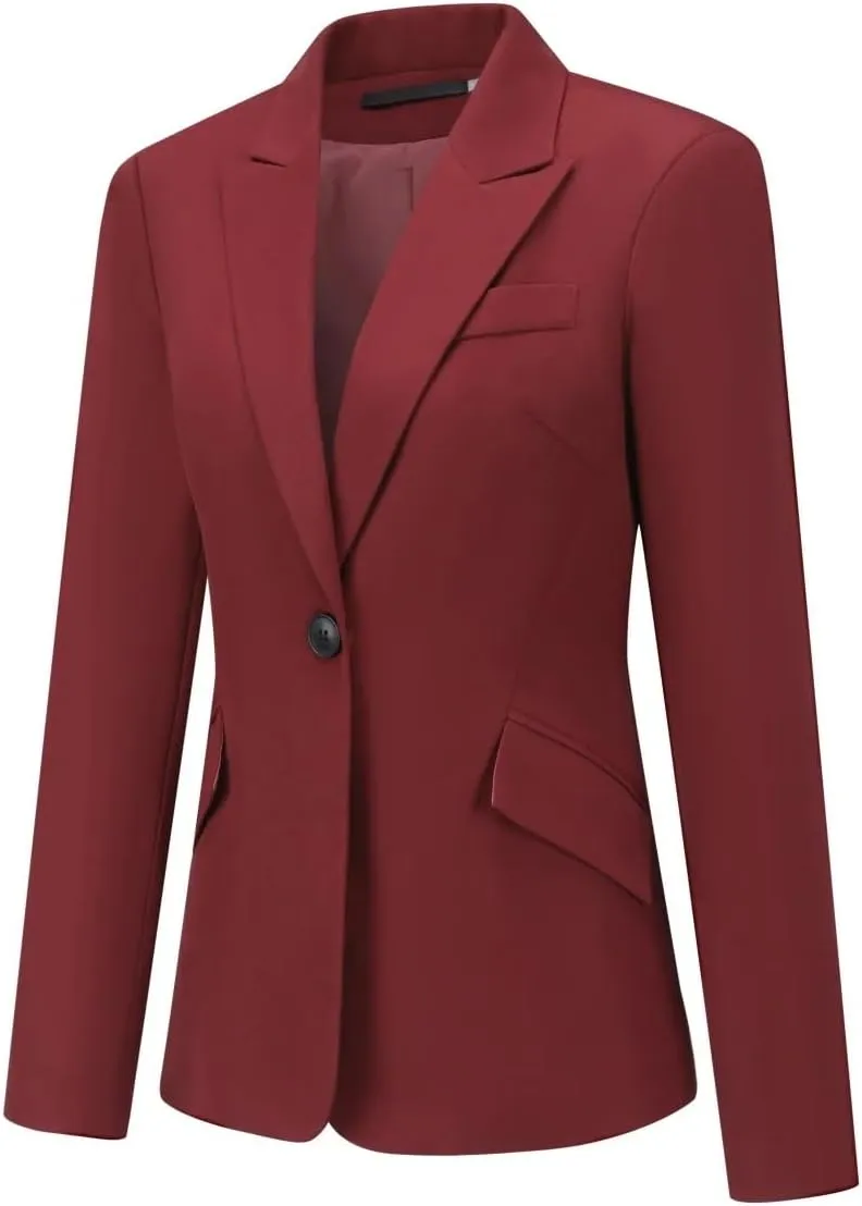 YUNCLOS Womens Formal Two Piece Office Lady Suit Set Work Blazer Jacket Pant