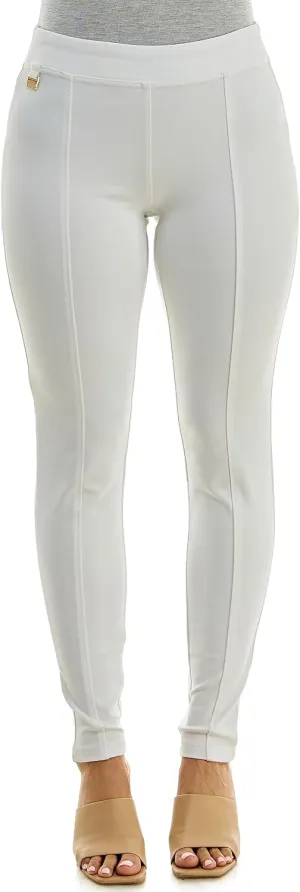 Zac & Rachel Women's Pull on Ankle Pant with Metal Tab