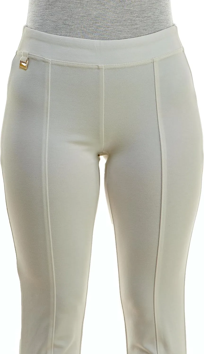 Zac & Rachel Women's Pull on Ankle Pant with Metal Tab