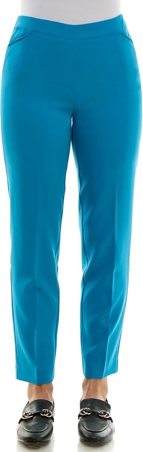 Zac & Rachel Women's Pull-on Ankle Pants with Band