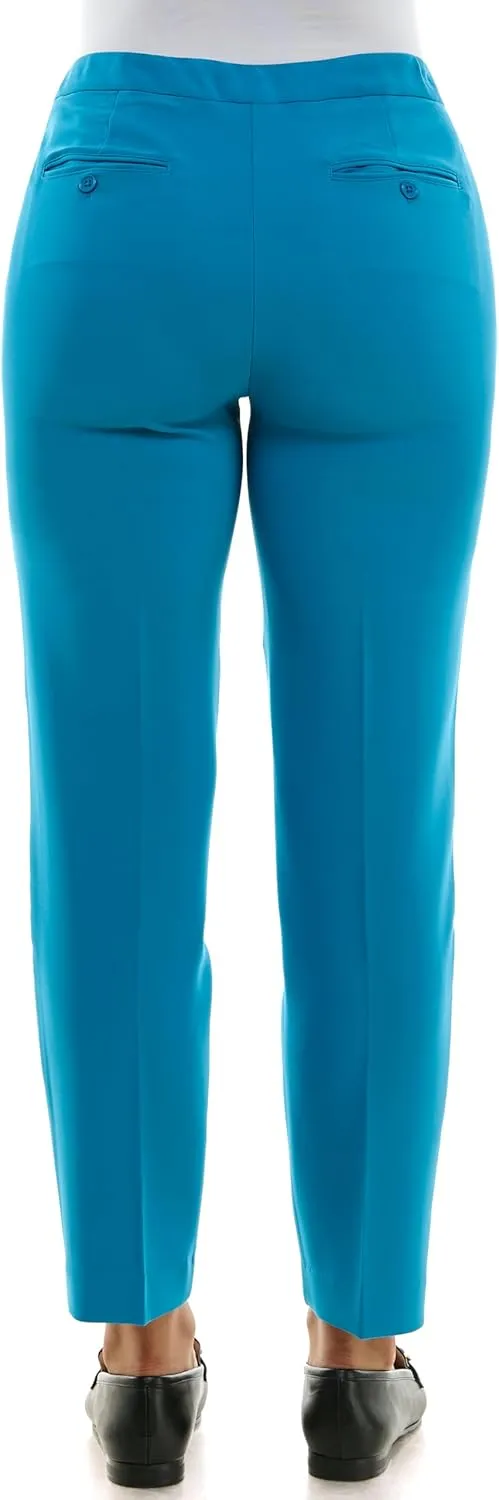 Zac & Rachel Women's Pull-on Ankle Pants with Band