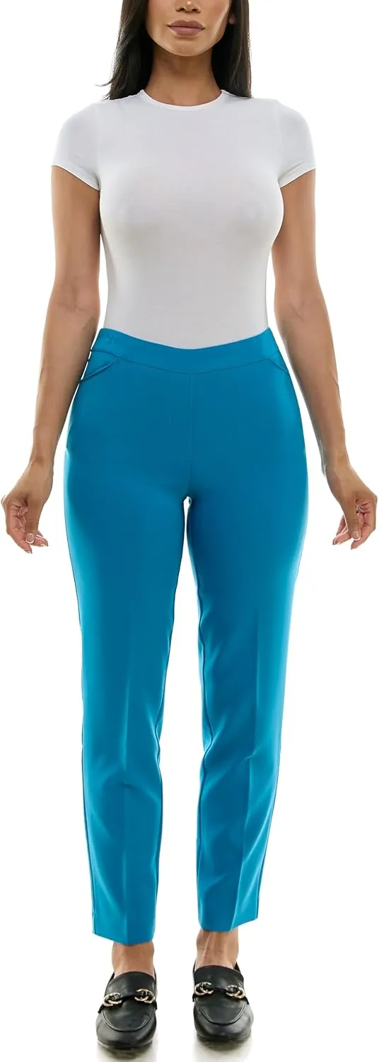 Zac & Rachel Women's Pull-on Ankle Pants with Band